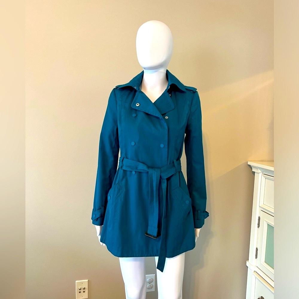 Black Rivet Womens Blue Long Sleeve Coat Size XS